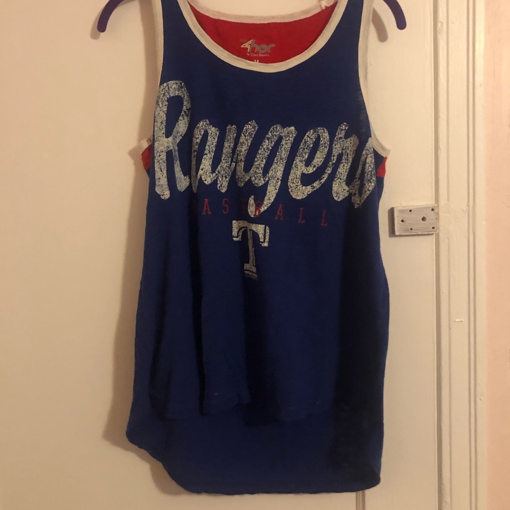 Texas Rangers tank top